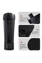 Automatic electric blender/protein powder shaker, 700ml, LCD display, adjustable speed, leak-proof and drop-proof, black. - 4