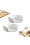 Food preparation cutting bowl, food preparation tray with cutting edge, convenient food preparation tray (2-pack)