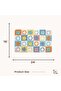 Cute bathroom mat, non-slip shower mat, adorable soft microfiber super absorbent plush rug, size 40 x 60 cm (small flower). - 2