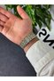 Vintage White Dial Numeral Men's Wristwatch Stainless Steel Case Steel Band Durable Colorfast Men's Wristwatch - 7