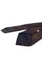 Navy Blue Burgundy Gold Motif Pattern Classic Tie with Handkerchief Kk13966 - 6