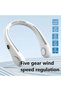 Portable Neck Fan, Hands Free Bladeless Fan | USB Powered Cooling Fans, 5 Wind Speed for Men Women Travel Hiking Cycling Outdoors - 2