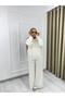 8054 Cape Tulle Skirt and Trousers Set - 5