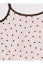 Esvab • Modern & Distinctive U Roba Collar Polka Dot Rope Strap Women's Crop Top - 4