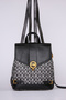 Stylish Design Women's Backpack with Logo and Belt Detail, Black