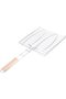 Barbecue Tool Set - Stainless Steel Barbecue Net Clip, Fish Grill Sole, Indoor Barbecue Tools with Anti-Slip Handle