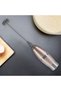 Electric Stainless Steel Milk Frother - Cordless Hand Mixer for Hot & Cold Milk, Cappuccino and Latte Macchiato - 5