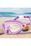 Two Pairs Kids Swimming Goggles Earplugs Waterproof Leak-Proof Anti-Fog UV Lenses Silicone Diving Gear Ages 3-15 Purple-Pink Green-Blue - 4