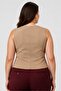 Women Regular Fit Solid Casual Blazer, Dark Beige - 4