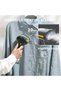 Black garment steamer 1500W steam iron with water tank, fast heating for wrinkle-free ironing - 2