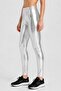 Women Sportswear Fit Training Leggings, Silver - 4