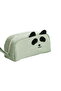 Large Capacity Panda Cartoon Cat-Shaped Oxford Cloth Multi-Pocket Pencil Case