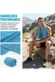 Pack of 6 cooling towels, 80x30cm, icy cool sports towels, quick-drying microfiber sports and fitness towels, suitable for yoga, running, golf. - 2