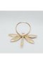 6-Piece Napkin Ring Set - Insect-Shaped Napkin Ring Set - For Thanksgiving, Family Gatherings, & Table Decorations - Gold - 4