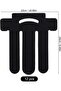 12-Pack Pre-Cut Waterproof Kinesiology Tape Strips for Shoulder, Knee & Back Muscle Support (Black) - 2