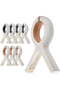 Extra Large Beach Towel Clips (8-Pack), 5.1-inch Towel Clips, Sturdy and Durable for Beach Chairs, Also Can Be Used to Secure Clothes, Khaki and Blue