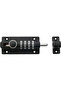 Door lock bolt - 120mm - Black - Sturdy and durable - Comes with combination lock and mounting accessories - 4
