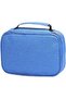 Waterproof pencil case, 72 colors, large capacity, sketching pencil stationery, student storage box (blue).