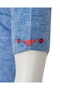 Men's Blue 100% Linen Short Sleeve Summer Shirt - 5