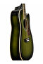 41" Green Sunburst Acoustic Guitar | Full Size Cutaway | Alloy Steel Strings | Beginner Guitar - 5