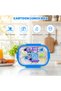 Skate Dino Kids 304 Stainless Steel Lunch Box 550ml, 3‑Compartment Removable Microwave‑Safe Inner Tray, Leak‑Proof Portable Food Container for Boys School Picnic Outdoor - 2