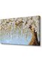 Large Wall Art White Blossom Tree Canvas Decor Wrap Framed (60x120 cm) - 3