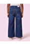 Girls Navy Studded Wide Leg Jeans - 4