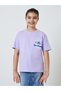 Teen Girls Lilac Lilo and Stitch Oversized T-Shirt - 3
