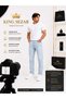 Men's Regular Fit Pipe Leg Denim Jeans - 2
