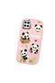Samsung Galaxy A12 Compatible Case Camera Protector Pink Silicone Couple Phone Case with Panda Pattern - 3