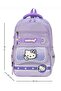 A+ Quality Girl Kitty Cat Lilac Primary School Orthopedic 3-Piece Set with Pen Holder, Foil-Lined Lunch Bag, 3 Compartments 498 - 7