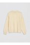 Özmarka New Season Ecru Crew Neck Women's Knitwear Sweater - 5