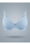 Cotton Double Push up Padded Ultra Support Baby Blue Underwire Bra - 3
