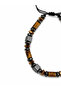 Tiger's Eye Natural Stone Men's Bracelet – Adjustable Macrame Bracelet with Hematite Detail - 5