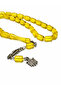 Powder Amber Capsule Cylinder Cut Prayer Beads - 33-Piece Premium Special Design Daily Use Prayer Beads - 3