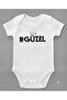 Organic Cotton Beautifully Printed Baby Bodysuit White Badi Snap Fastener Bodysuit 5