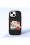 Black Silicone Case Compatible with iPhone 15 with Shock-Absorbing Camera Protections