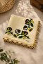 Cotton Shuttle Lace Embroidered Writing Floral Pattern Square Headscarf Traditional Handcrafted Lightweight and Stylish - 3