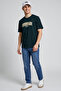 Printed T-Shirt with Crew Neck and Short Sleeves - 2