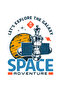 Explore the Galaxy 1975 Space Adventure Printed Women's Oversize T-Shirt - 3