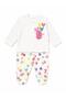 Baby Girl Rabbit Printed Booties Set 100% Cotton Long Sleeve 2-Piece Set 0-9 Months