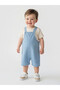Lcw Baby Indigo Square Collar Baby Boy Jean Salopet
