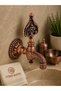 3-Piece Luxury Hammam Set 2 Pieces Copper Patterned Ottoman Faucet with Aerator + Copper Hammam Bowl Brass Kurna Faucet Set - 3