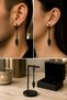 Unisex Steel Earrings Suitable for Pierced and Non-Pierced Ears