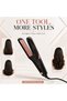 Hair Straightener Flat Iron, Fast Heat‑Up Wide Ceramic Plates Hair Iron, 2‑in‑1 Straightening & Curling Styling Tool, Adjustable Temperature Professional Hair Styling Iron for Daily Home Salon Use - 4