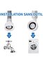Universal washing machine hose 2 meters gray - 5