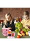 4 snack boxes, four compartments, beige - 5