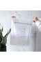 Three-piece mesh laundry bag set, white with zipper. - 4