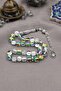 Thermal Quartz Stone 33 Prayer Beads with Metal Tassel 8mm Sphere Cut 902822 - 2