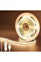 شريط إضاءة LED COB بمنفذ USB 5 فولت مع مفتاح تشغيل، 6.56 قدم/2 متر، أبيض دافئ 3000 كلفن، 320 مصباح LED/متر، عرض 8 مم، غير مقاوم للماء